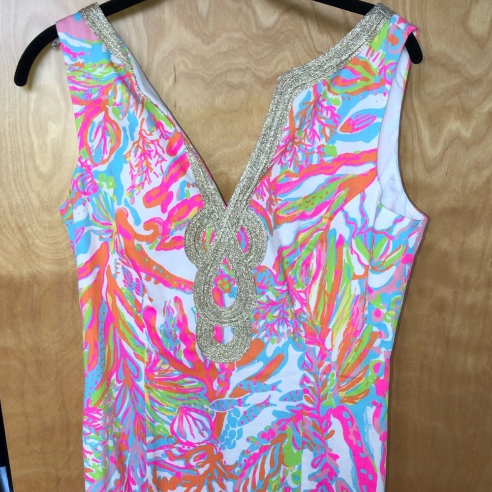 Lilly Pulitzer Multicolor Dress with Gold Zipper